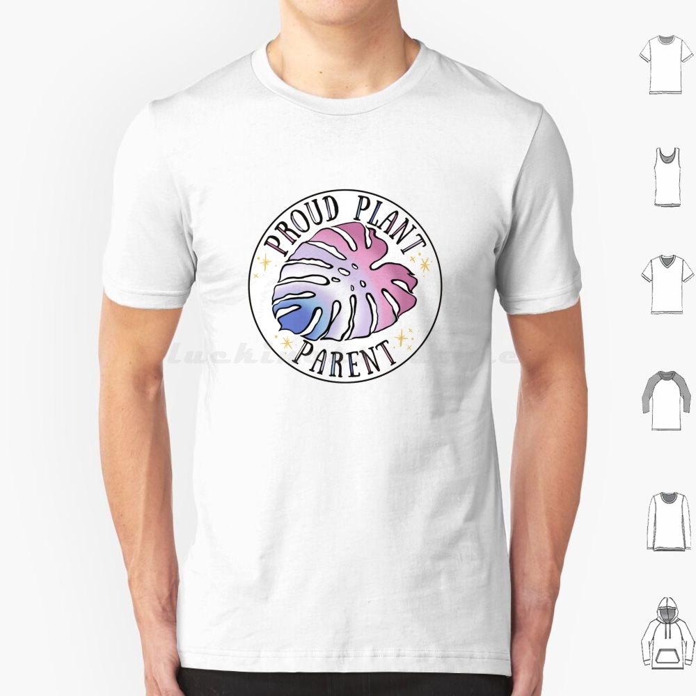 Plant Parent - เสื้อยืดพ่อแม่ของคนรักต้นไม้ ไซส์ 6XL ผ้าฝ้าย เสื้อยืดเท่ๆ ลายต้นไม้