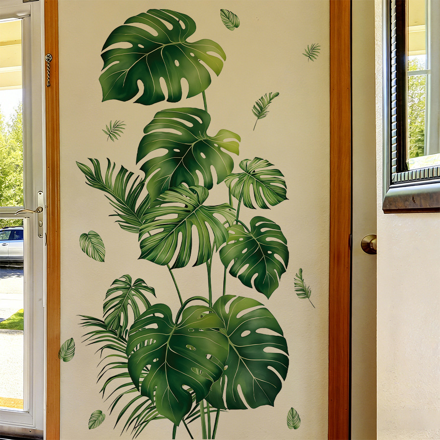 สติ๊กเกอร์ติดผนังลายใบไม้เขตร้ - Monstera Thai Constellation บทวิจารณ์และราคา